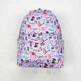 BA0238   toddler backpack 1989 singer print print baby  gift preschool bag