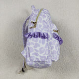 BA0239   toddler backpack purple leopard print baby  gift preschool bag