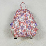 BA0240  toddler backpack flower print baby  gift preschool bag