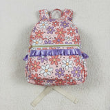 BA0240  toddler backpack flower print baby  gift preschool bag