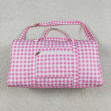 BA0302 Tote bag Pink gingham bag handbag