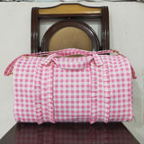 BA0302 Tote bag Pink gingham bag handbag