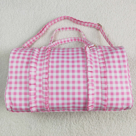 BA0302 Tote bag Pink gingham bag handbag