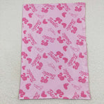 Newborn pink barbie lipsticks minky blanket