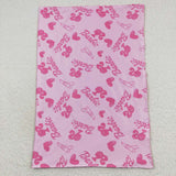 Newborn pink barbie lipsticks minky blanket