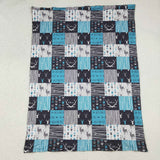 BL0074 baby blanket wild free print minky blanket