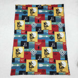 BL0078 baby blanket cowboy aztec print baby boy blanket