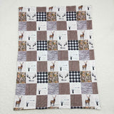 BL0104 baby newborn hunting elk blanket