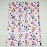 BL0114 baby girl cartoon dog valentines day blanket