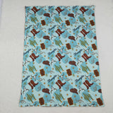 BL0175   baby blanket cowboy baby minky  blanket
