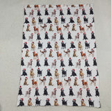 BL0176  baby blanket dog baby minky christmas blanket
