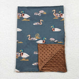 BL0186  baby blanket mallard baby minky blanket