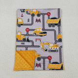 BL0199  baby newborn truck baby boy blanket