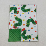 BL0202  baby caterpillar print baby boy blanket