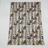 BL0211   baby blanket mallard print baby boy blanket