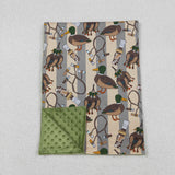 BL0211   baby blanket mallard print baby boy blanket