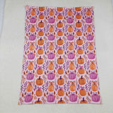 BL0216 baby blanket pumpkin print baby girl blanket