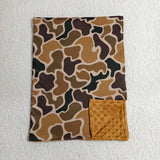 BL0231   baby cartoon camo print baby blanket