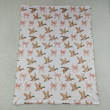 BL0248 baby mallard print blanket baby girl blanket