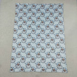 BL0256 baby girl santa print blanket baby christmas blanket