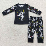 Boy halloween ghost moon black outfit