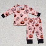 Boy halloween pumpkins fall lounge set