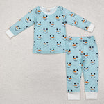 BLP0543 Bamboo toddler boy clothes snowman boy winter pajamas set