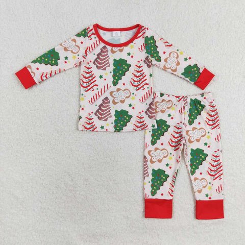 BLP0549  Bamboo toddler boy clothes tree boy christmas pajamas set