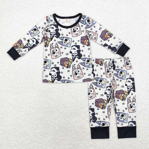 BLP0561   toddler boy clothes cartoon dog boy winter  pajamas set