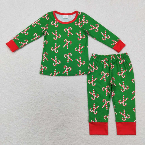 BLP0599  bamboo Toddler boy clothes crutch boy winter christmas  pajamas set