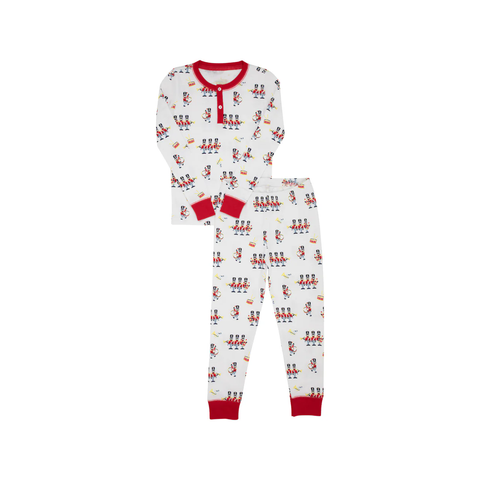 BLP0623 pre-order  toddler boy clothes soldier boy christmas winter  pajamas set-2024.7.11