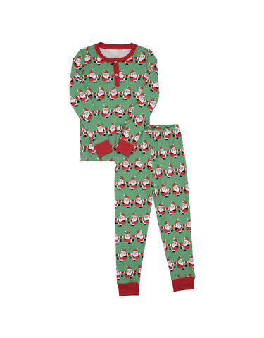 BLP0625 pre-order  toddler boy clothes santa boy christmas winter  pajamas set-2024.7.11