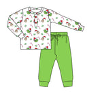 BLP0646 pre-order  toddler boy clothes cartoon boy christmas winter set-2024.7.19