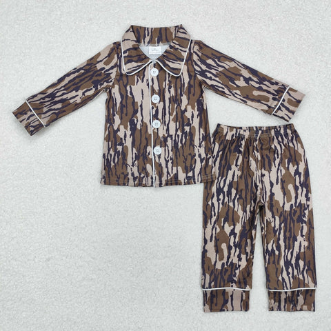 BLP0705  toddler boy clothes camouflage boy winter set