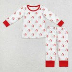 BLP0751 Bamboo  toddler boy clothes santa claus boy christmas pajamas set