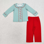 BLP0752 toddler boy clothes boy christmas pajamas set