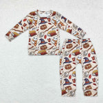 BLP0760  toddler boy clothes magic boy winter pajamas set