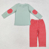 BLP0774  toddler boy clothes santa boy  christmas set