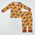 BLP0899 Bamboo  toddler boy clothes cowboy boy winter clothes set