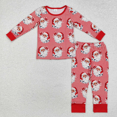 BLP0917 Bamboo toddler boy clothes santa boy winter christmas set