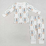 BLP1029  toddler boy clothes rabbit boy easter pajamas set