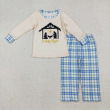 RTS kids matching clothing holly night print clothing boy winter clothing-2025.10.11
