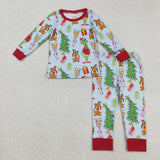RTS kids matching clothing cartoon print clothing kids christmas clothing-2025.9.5