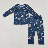 RTS kids matching clothing cartoon print clothing boy christmas winter clothing-2025.9.8