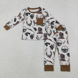 RTS kids matching clothing hunting print clothing baby winter pajamas clothing-2025.11.26