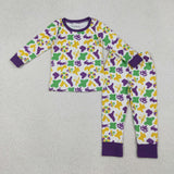 RTS kids matching clothing mardi gras print clothing girl winter clothing-2025.10.17