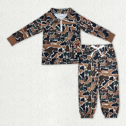 BLP1323  toddler boy clothes camo boy winter outfit