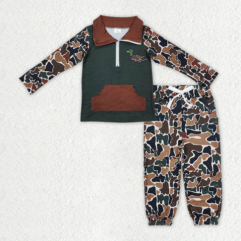 BLP1324 toddler boy clothes camo boy winter outfit