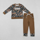 RTS kids matching clothing embroidery camo print clothing baby boy winter clothing-2025.11.19