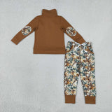 BLP1447  toddler boy clothes hunting camo print boy winter outfit